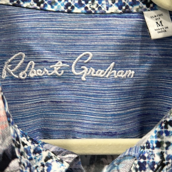 ๐ NEW! Robert Graham Kasson Cotton Long Sleeve Button-Up Shirt โ Size Medium ๐ - Picture 7 of 13